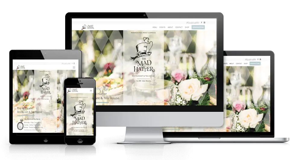 Website & Marketing Services | Mad Hatter Restaurant 