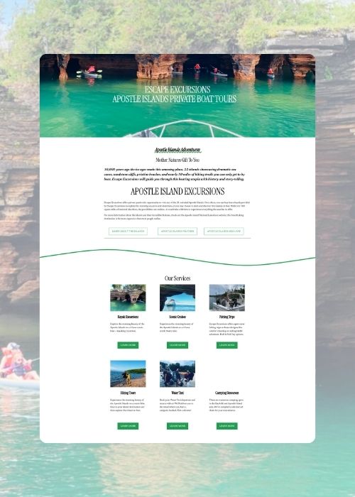Escape Excursions | Lisa Nistler Website Design